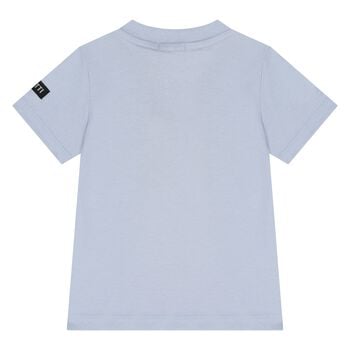 Younger Boys Blue Logo T-Shirt 