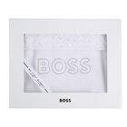 White Logo Baby Blanket, 1, hi-res