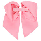 Girls Light Pink Bow Hair Clip, 6, hi-res