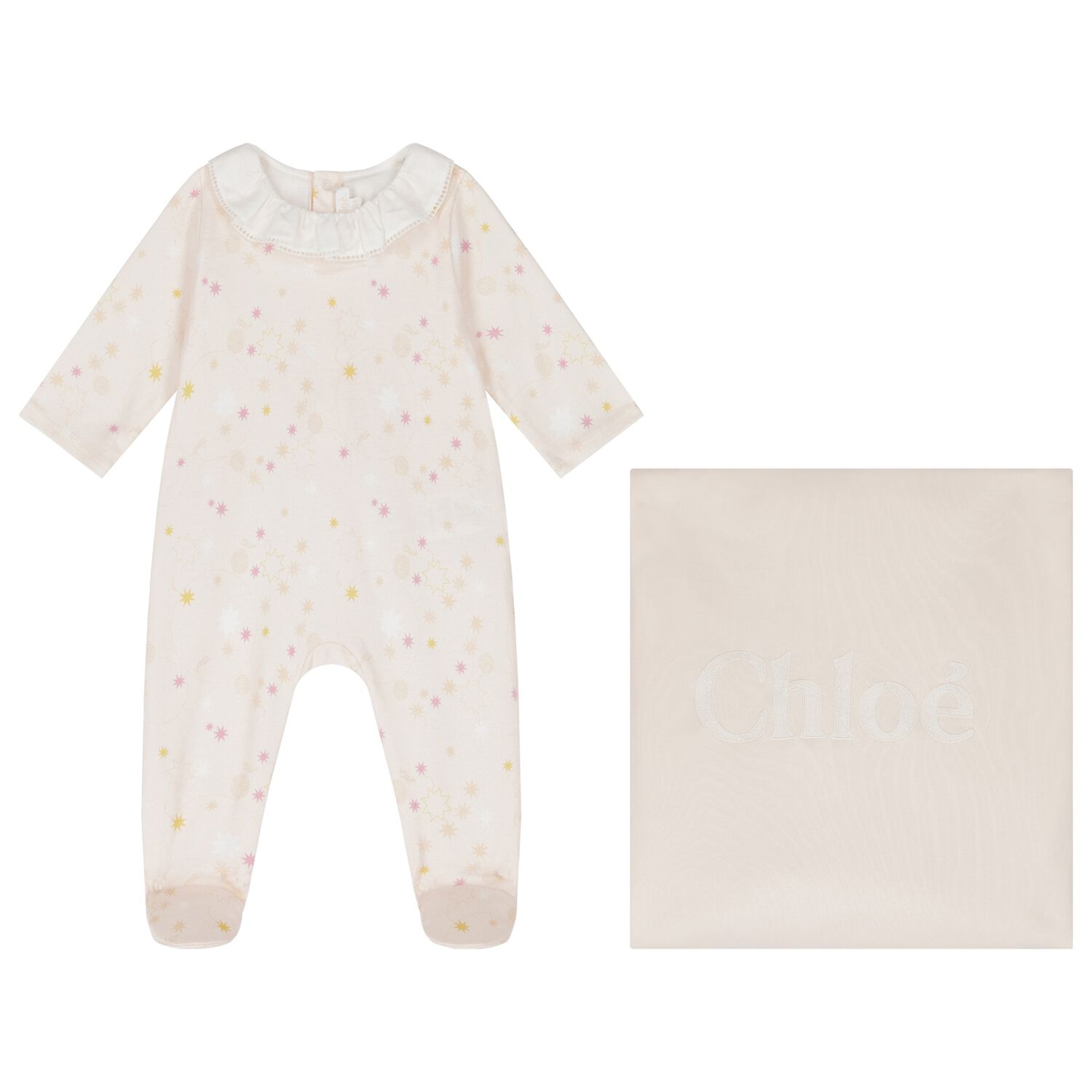 Baby Girls Pink Logo Babygrow Gift Set, 1, hi-res image number null