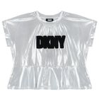 Girls Silver Logo T-Shirt, 1, hi-res