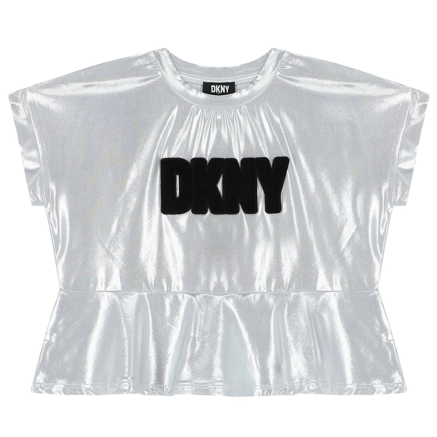 Girls Silver Logo T-Shirt, 1, hi-res