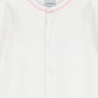 Baby Girls White & Pink Dots Babygrow, 3, hi-res