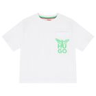 Boys White Logo T-Shirt, 1, hi-res