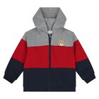Younger Boys Grey, Red & Navy Blue 3-Piece Tracksuit, 3, hi-res
