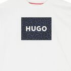 Boys White Logo T-Shirt, 1, hi-res