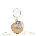 Girls Gold Flower Ball Bag, 1, hi-res