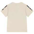 Boys Beige & Black Shorts Set , 2, hi-res