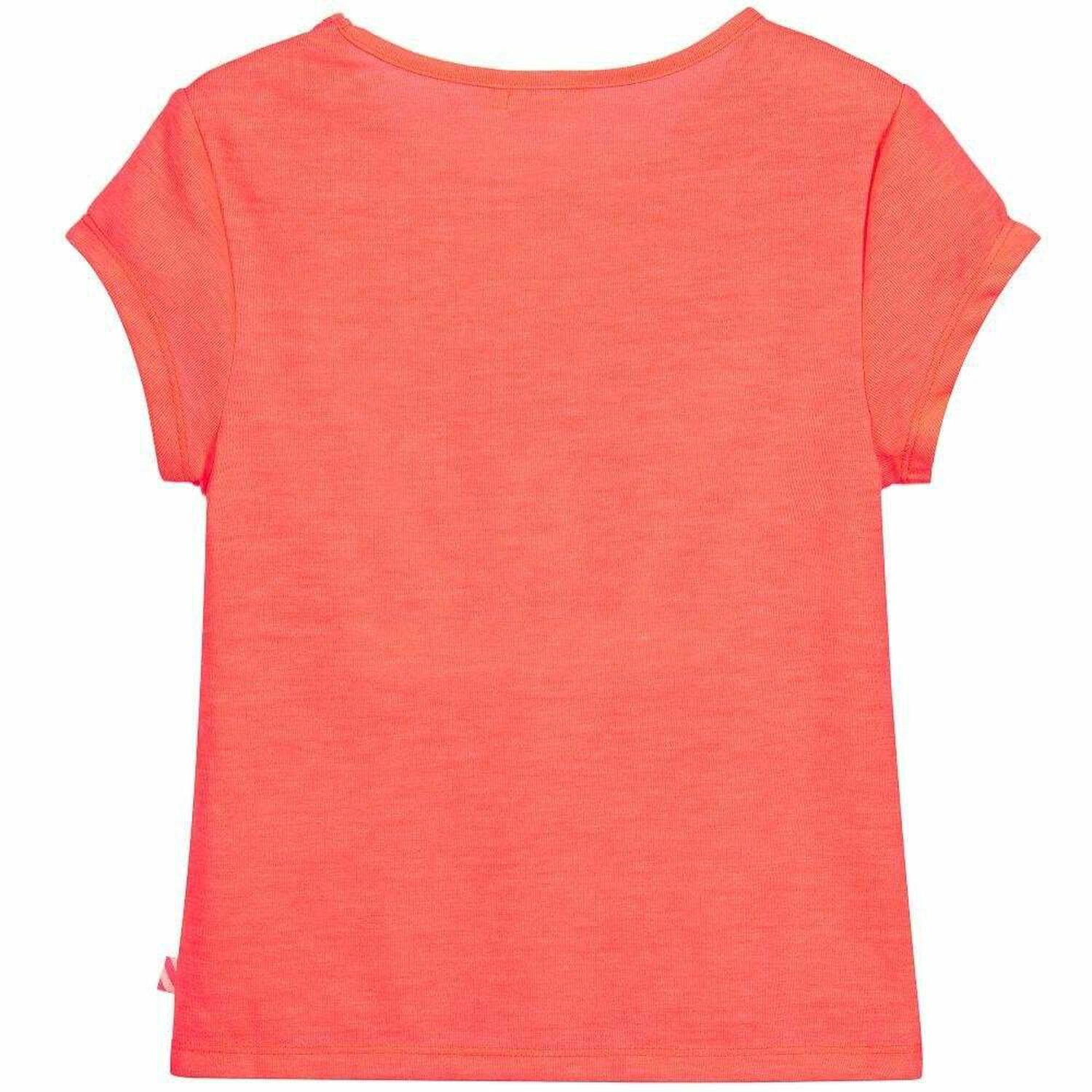 Girls Neon Pink 'Billieblush' T-shirt, 1, hi-res image number null
