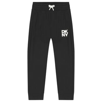Boys Black Logo Joggers