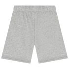 Boys Grey Logo Shorts, 2, hi-res