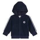 Baby Boys Navy Blue Logo Tracksuit, 1, hi-res