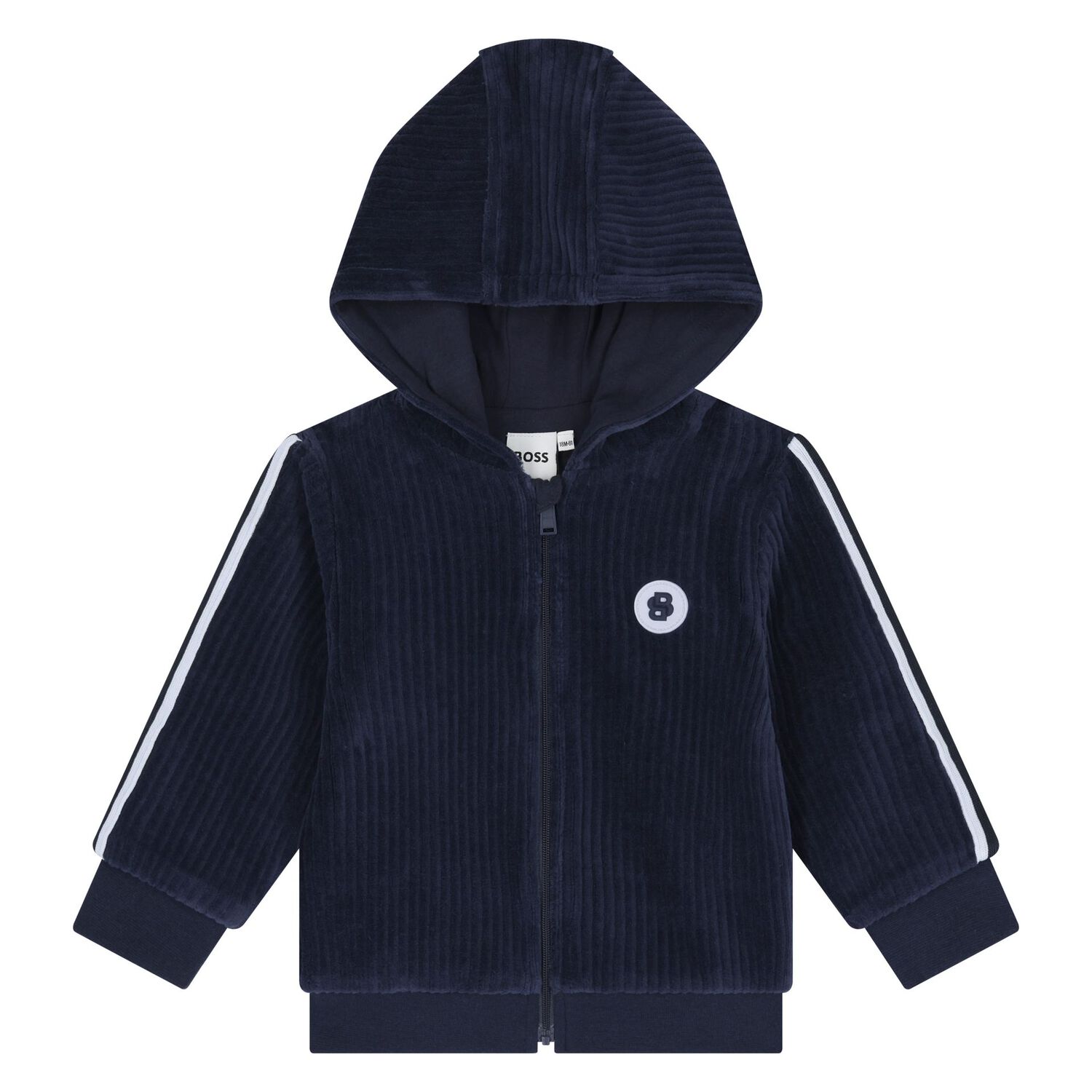 Baby Boys Navy Blue Logo Tracksuit, 1, hi-res image number null