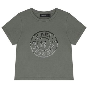 Girls Green Logo T-Shirt