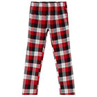 Girls Navy Blue & Red Festive Pyjamas, 1, hi-res