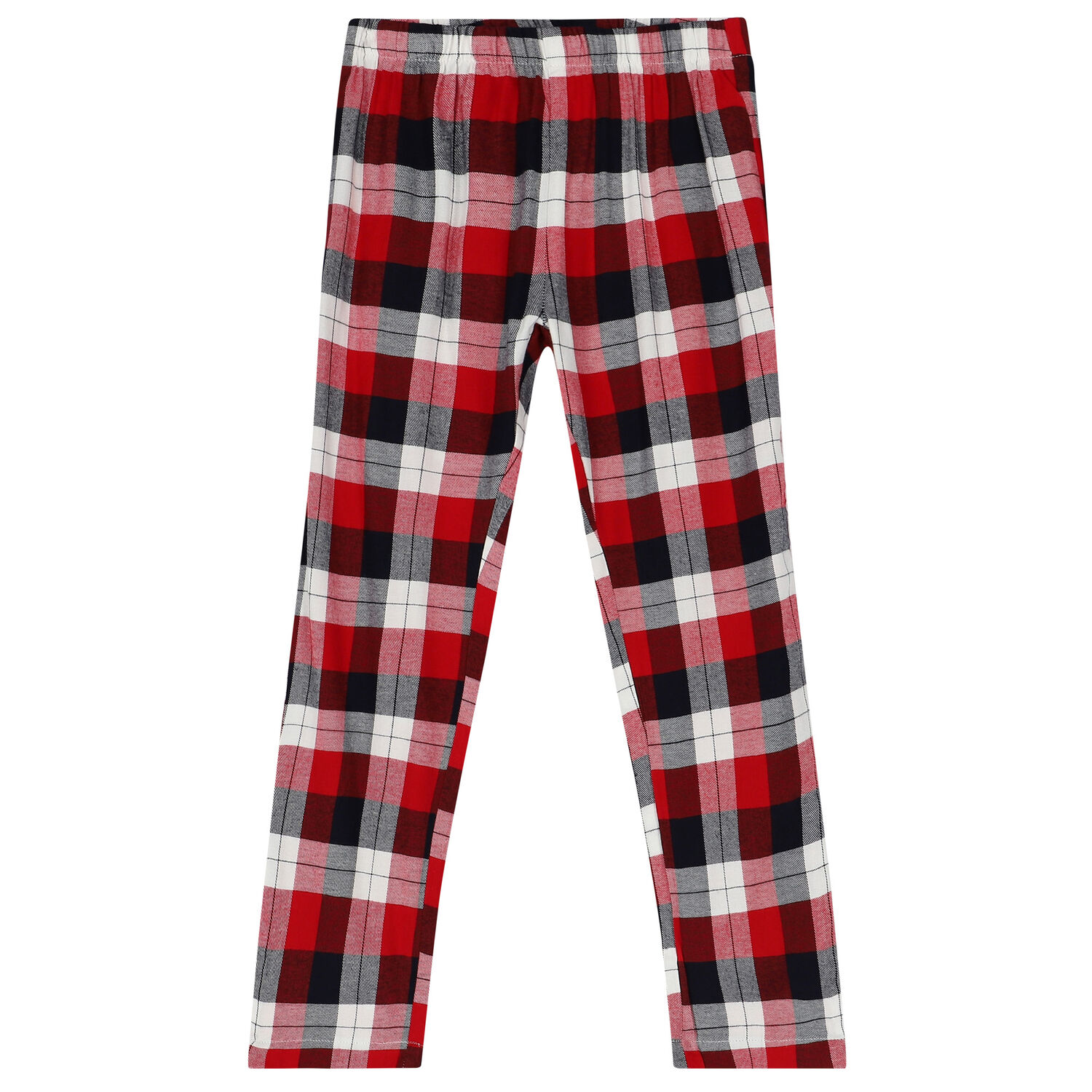 Girls Navy Blue & Red Festive Pyjamas, 1, hi-res image number null