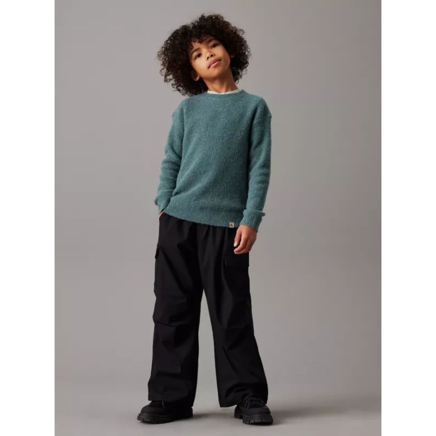 Boys Black Logo Trousers, 1, hi-res image number null