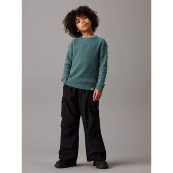 Boys Black Logo Trousers