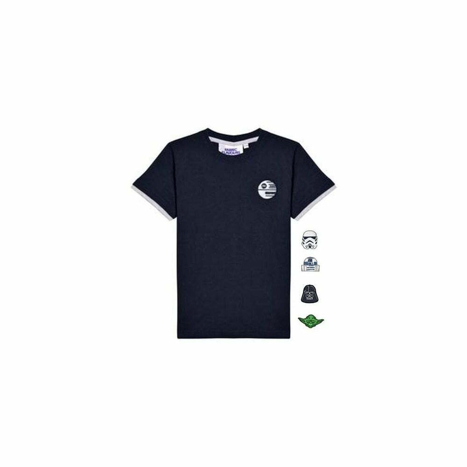 Boys Navy Blue Star Wars T-Shirt, 1, hi-res image number null