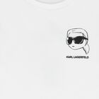 Boys Mini Me White Ikonik Karl Logo T-Shirt, 2, hi-res