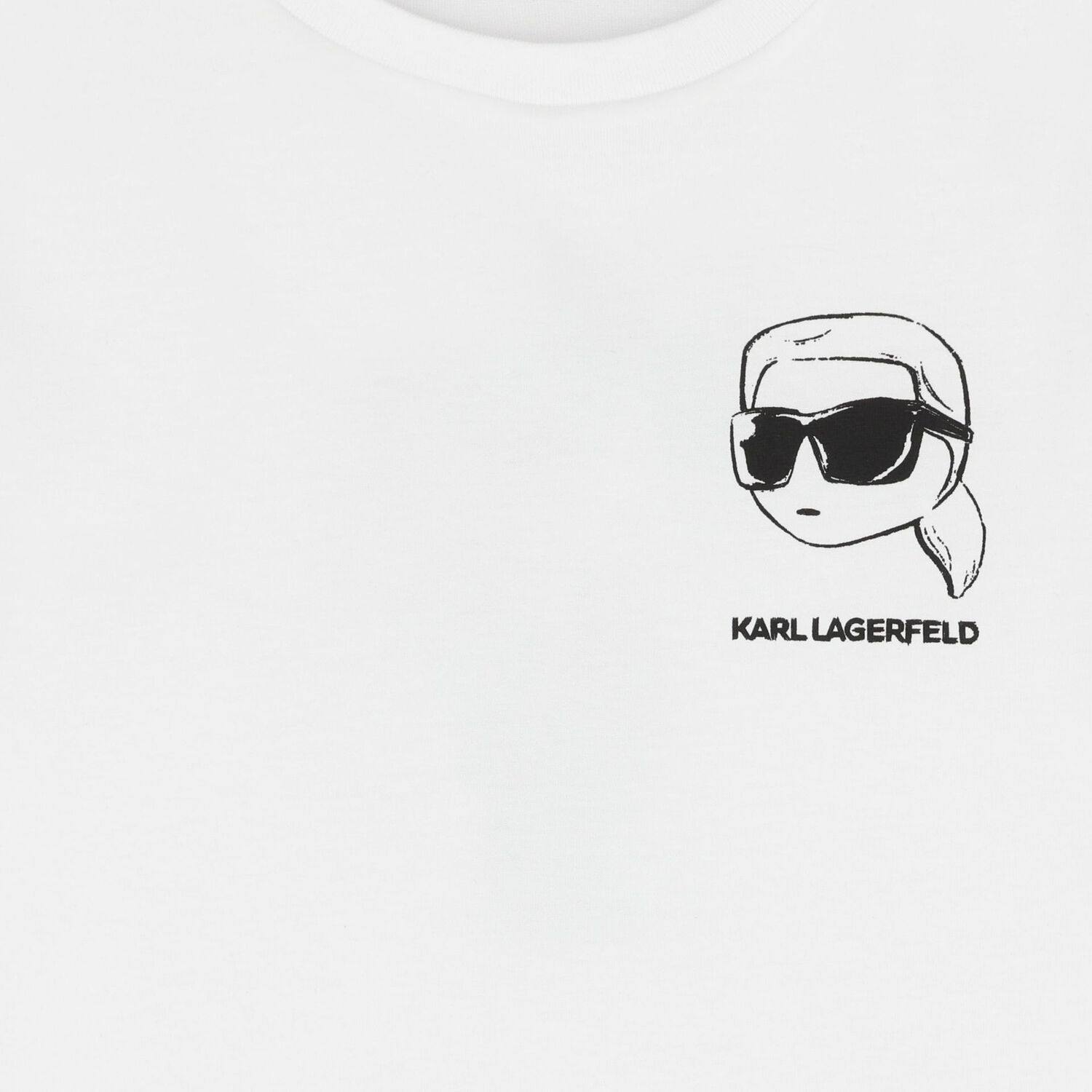 Boys Mini Me White Ikonik Karl Logo T-Shirt, 2, hi-res