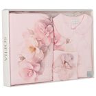 Baby Girls Pink Floral Babygrow Gift Set, 1, hi-res