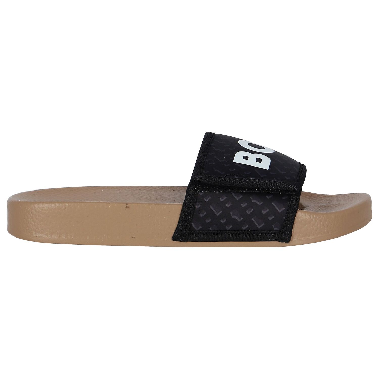 Boys Black Monogram Logo Sliders, 1, hi-res image number null