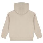 Boys Beige Logo Hooded Top, 1, hi-res
