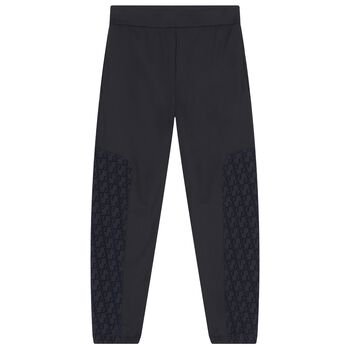 Boys Black Logo Joggers