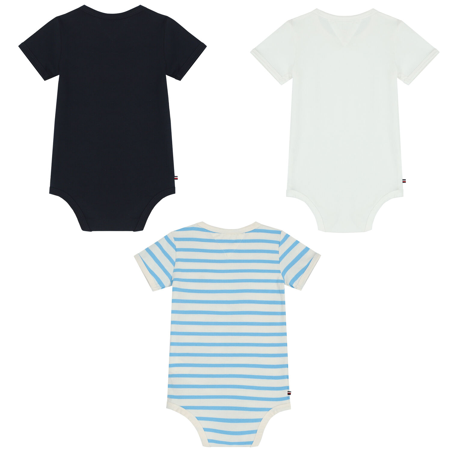 Baby Boys Multi-Colored Logo Bodysuits, 2, hi-res