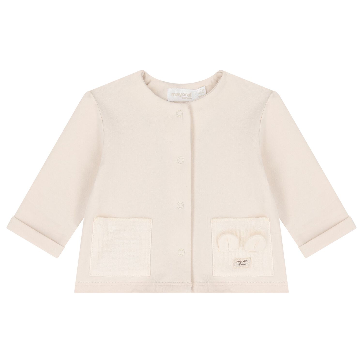 Baby Ivory & Beige Tracksuit Set, 1, hi-res image number null