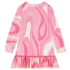 Girls Pink & Ivory Iride Dress, 1, hi-res