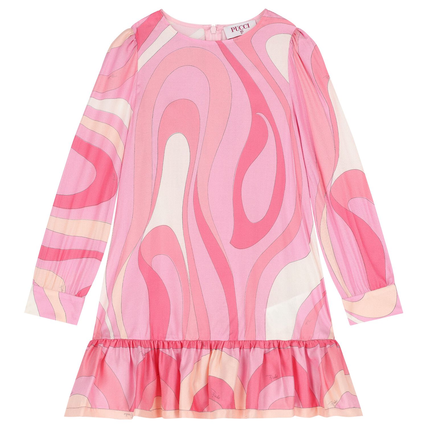 Girls Pink & Ivory Iride Dress, 1, hi-res