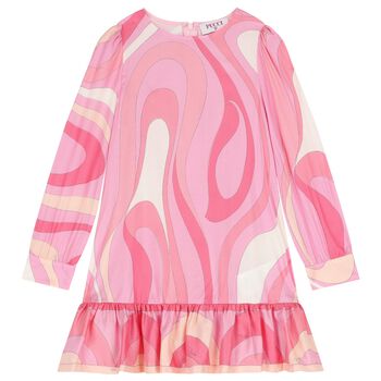 Girls Pink & Ivory Iride Dress
