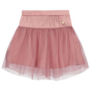 Girls Pink Tulle Skirt