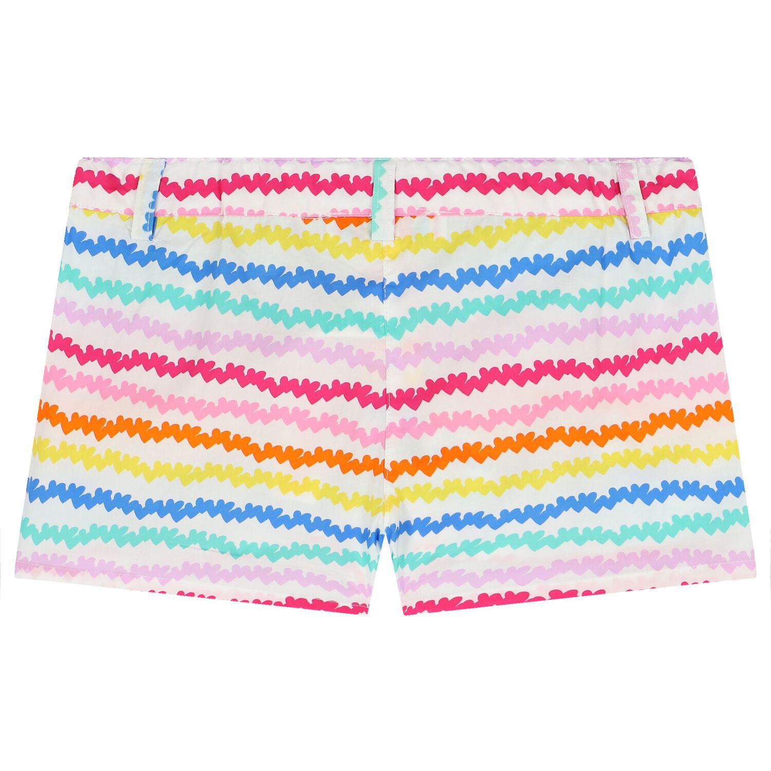 Girls White Logo Shorts Set, 1, hi-res