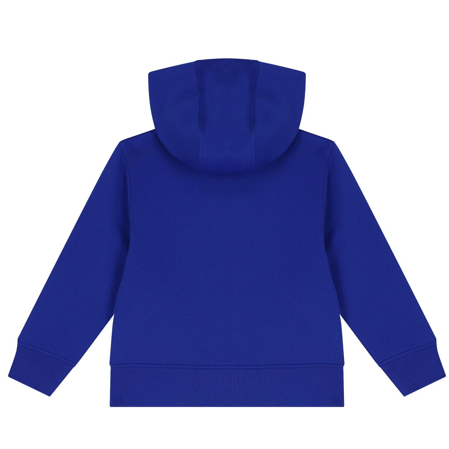 Boys Blue Logo Hooded Zip Up Top, 1, hi-res