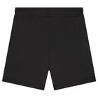Boys Black Logo Shorts Set, 1, hi-res