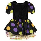 Younger Girls Black Halloween Witch Costume, 1, hi-res