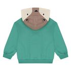 Younger Boys White, Green & Navy Blue Fox Tracksuit ( 3 Piece ), 1, hi-res