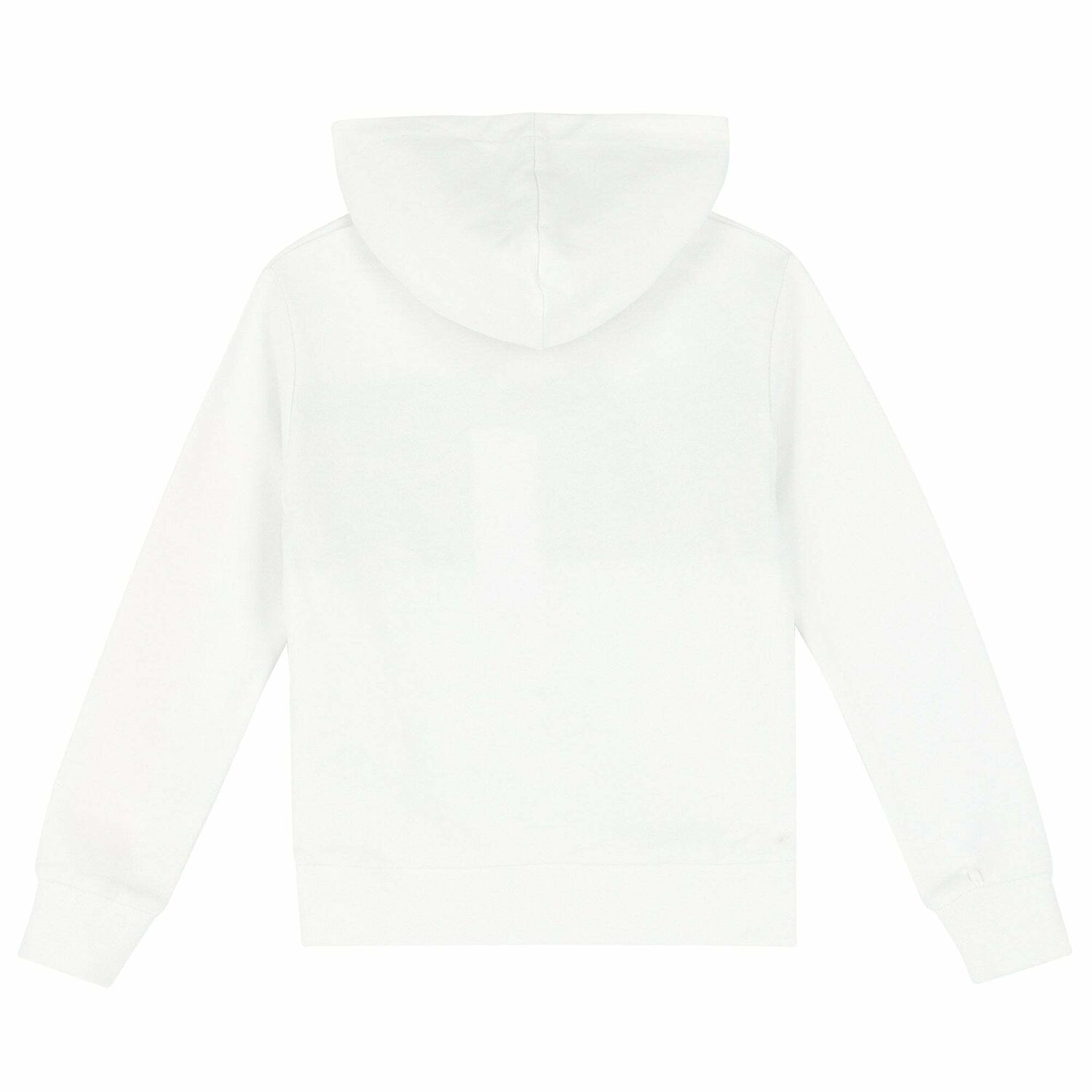Boys White Logo Hoodie Top, 1, hi-res