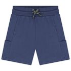 Boys Yellow & Navy Blue Surfboard Shorts Set, 2, hi-res