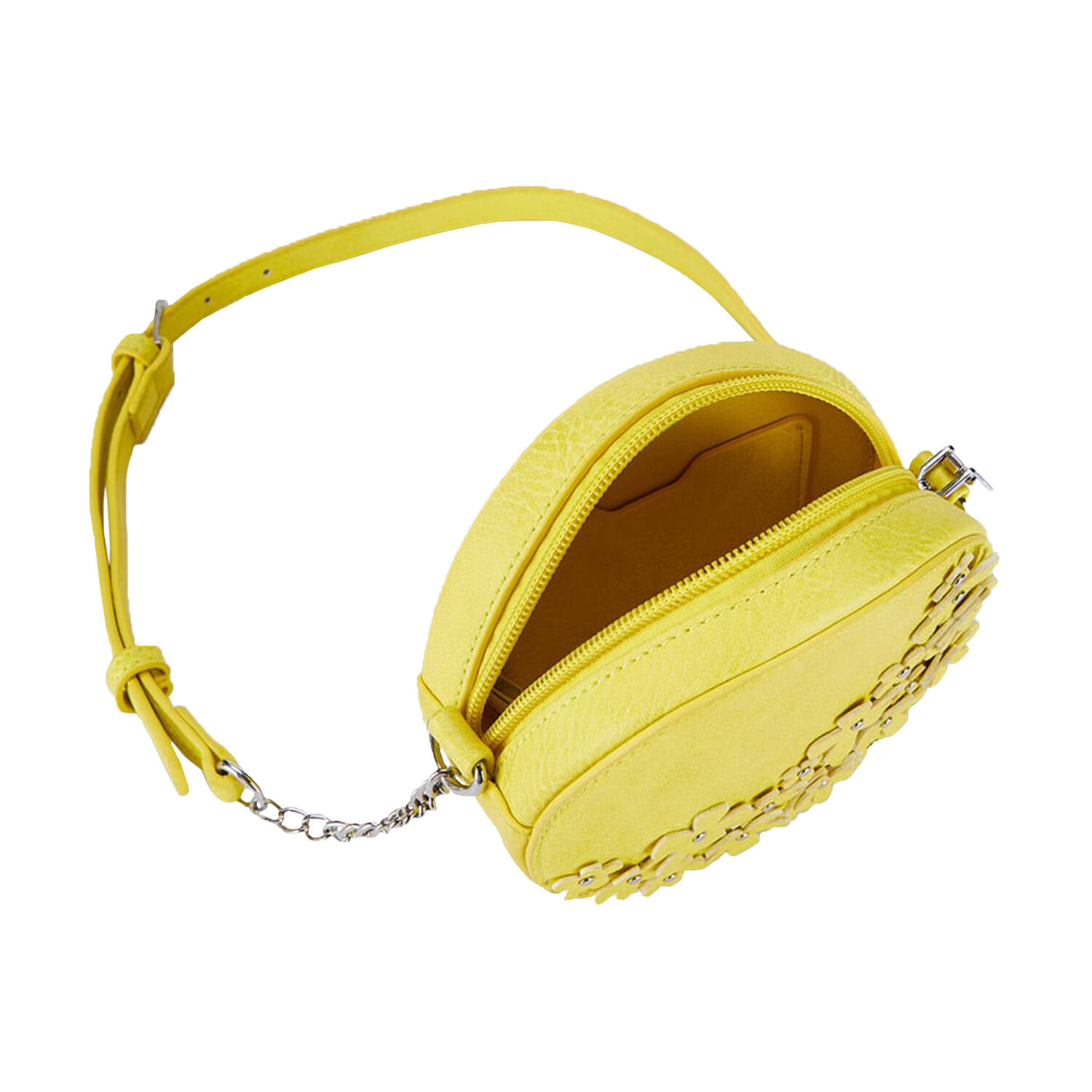 Girls Yellow Flower Shoulder Bag, 3, hi-res