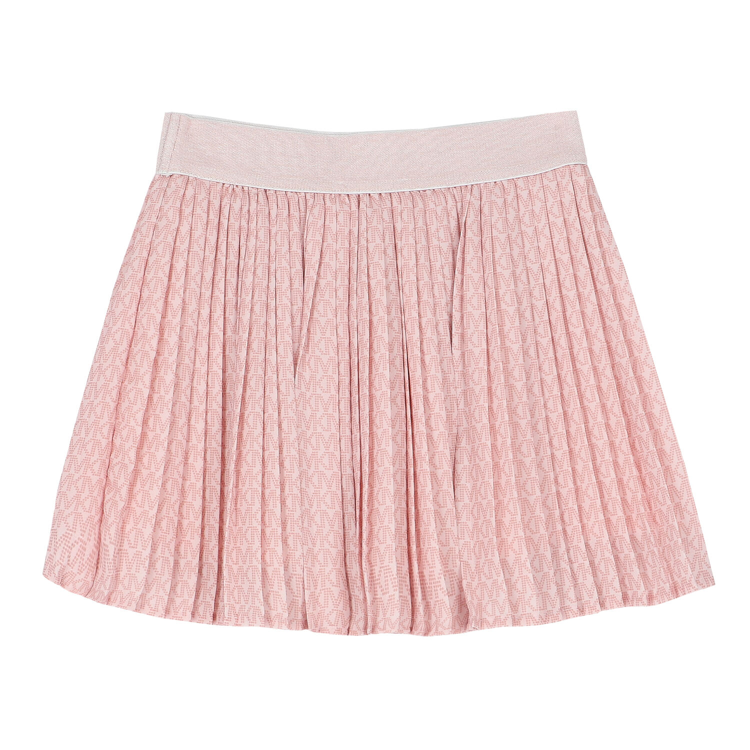 Girls Pink Logo Pleated Skirt, 1, hi-res image number null