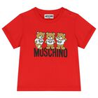 Red Teddy Bear Logo T-Shirt, 3, hi-res