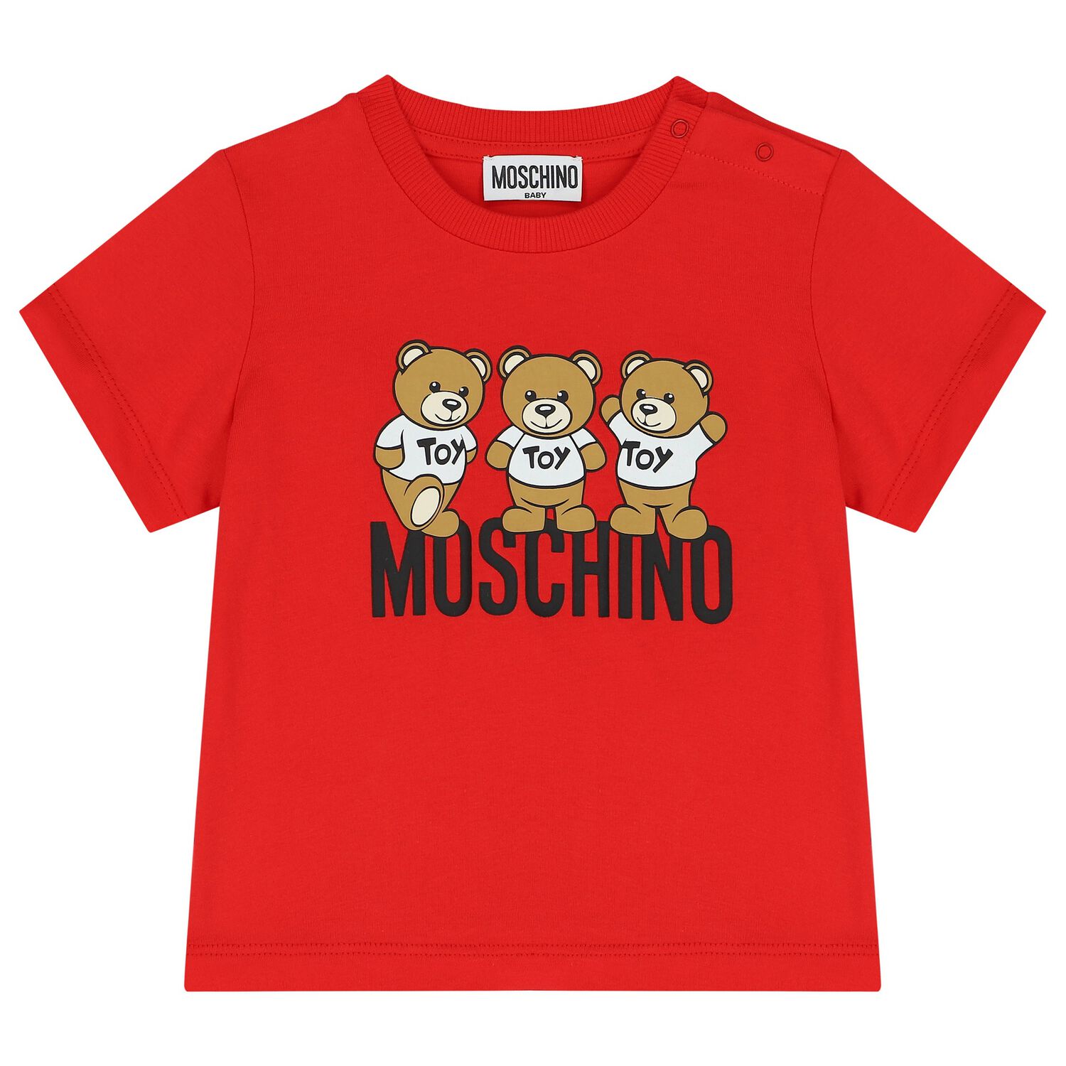 Red Teddy Bear Logo T-Shirt, 3, hi-res
