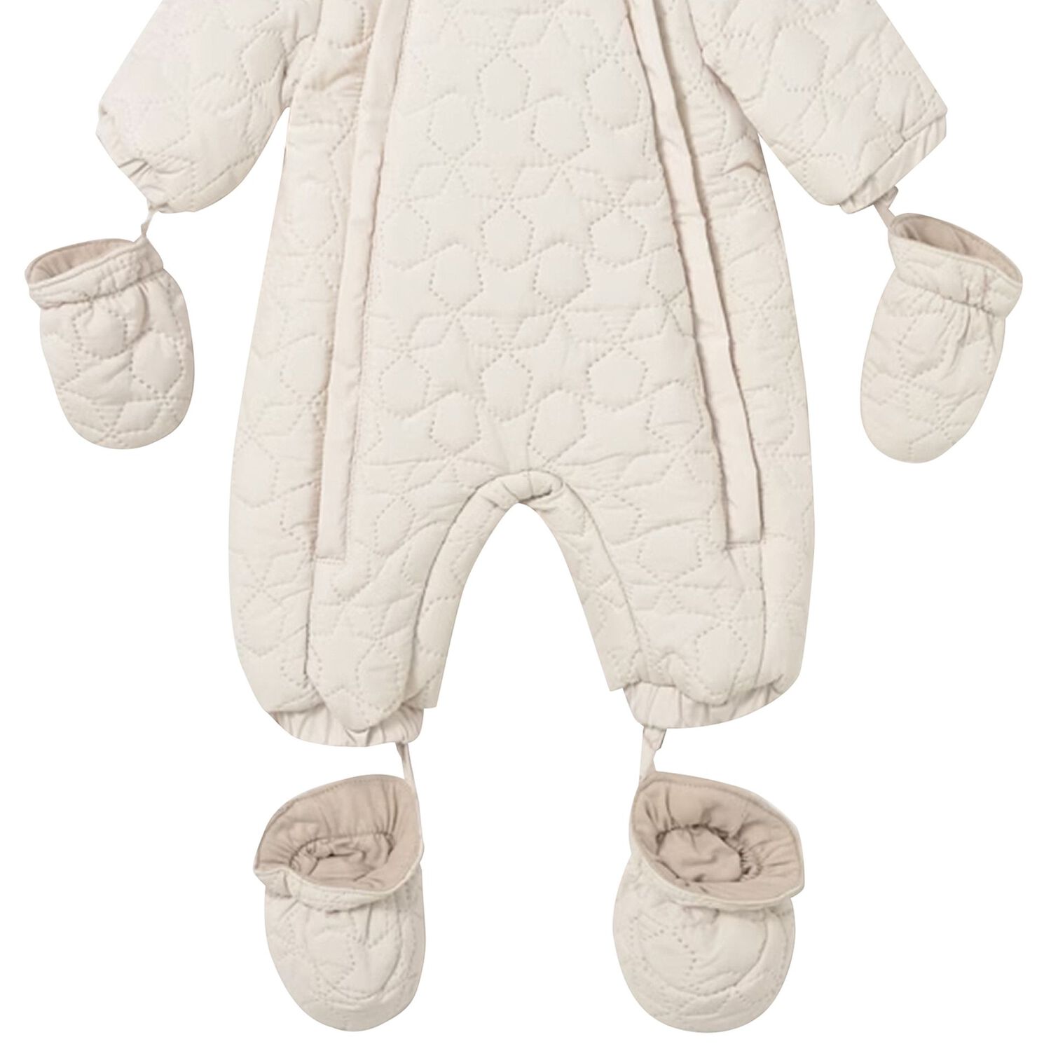 Ivory Stars Baby Snowsuit, 1, hi-res image number null