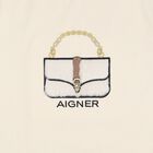Girls Beige Logo Faux Fur Bag T-Shirt, 1, hi-res