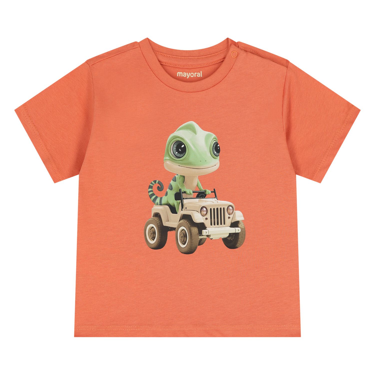 Younger Boys Orange T-Shirt, 1, hi-res