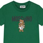 Green Teddy Bear Logo T-Shirt, 2, hi-res